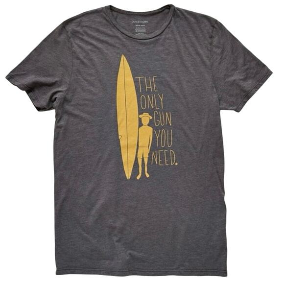 OUTERKNOWN The Only Gun You Need Tee in Gray Size XL New with Tag MSRP $38 - Picture 2 of 6